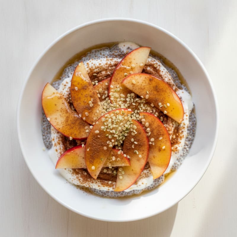 Maple Cinnamon Apple Chia Pudding