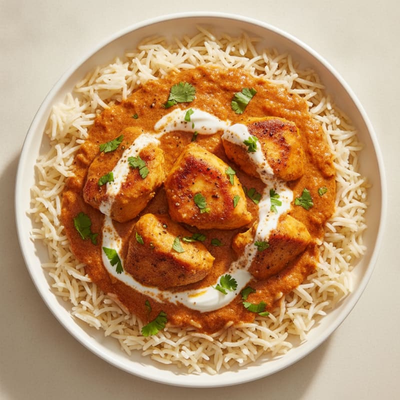 Spiced Butter Chicken with Basmati Rice