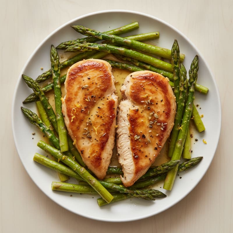Lemon Herb Chicken and Asparagus