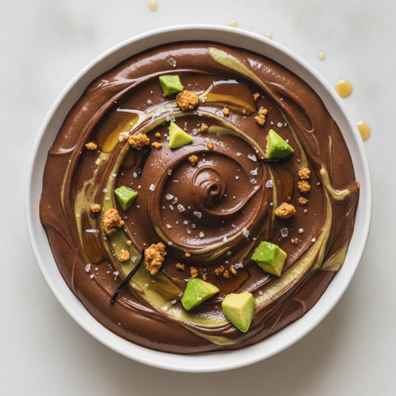 Chocolate Avocado Protein Mousse