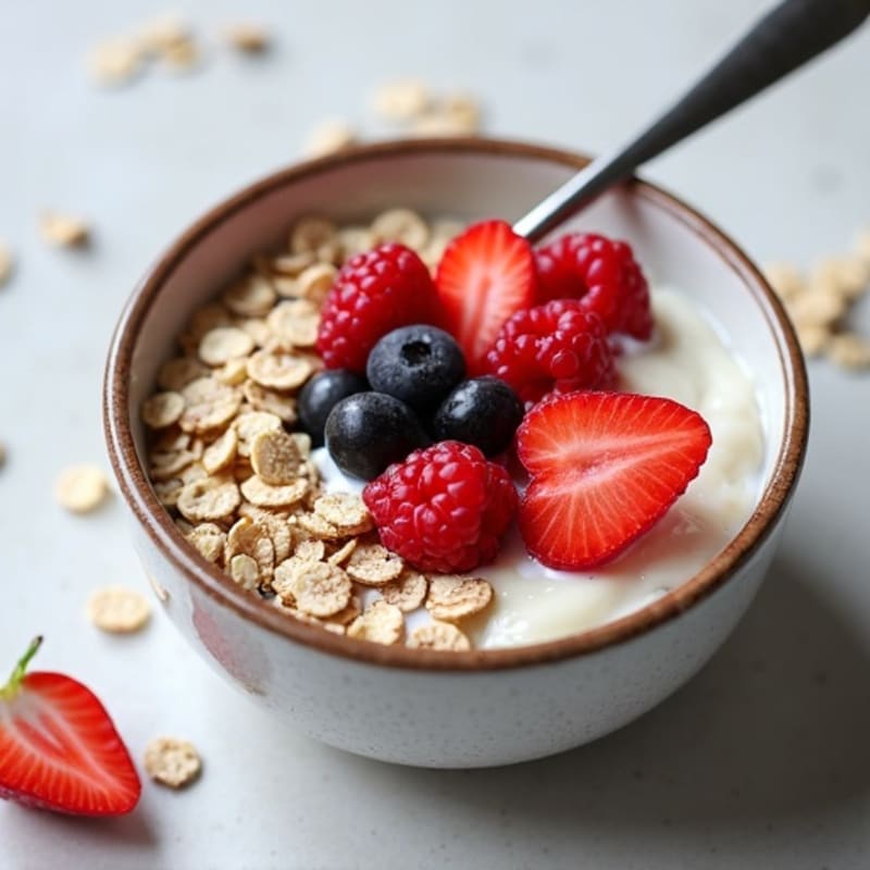 Creamy Overnight Oats with Berries and Chia