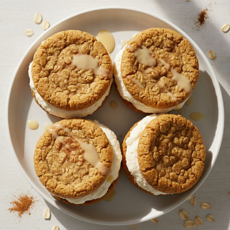 Spiced Oatmeal Cream Cookie Sandwiches