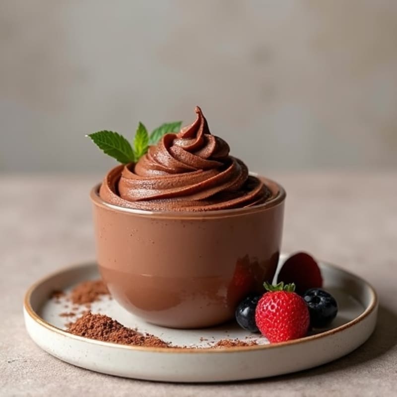 Rich Silky Plant-Based Chocolate Mousse