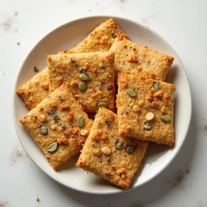 Crispy Herb-Seasoned Sourdough Crackers
