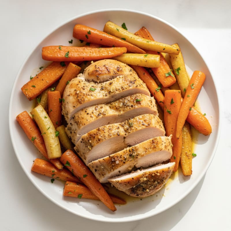 Herb-Roasted Turkey with Root Vegetables