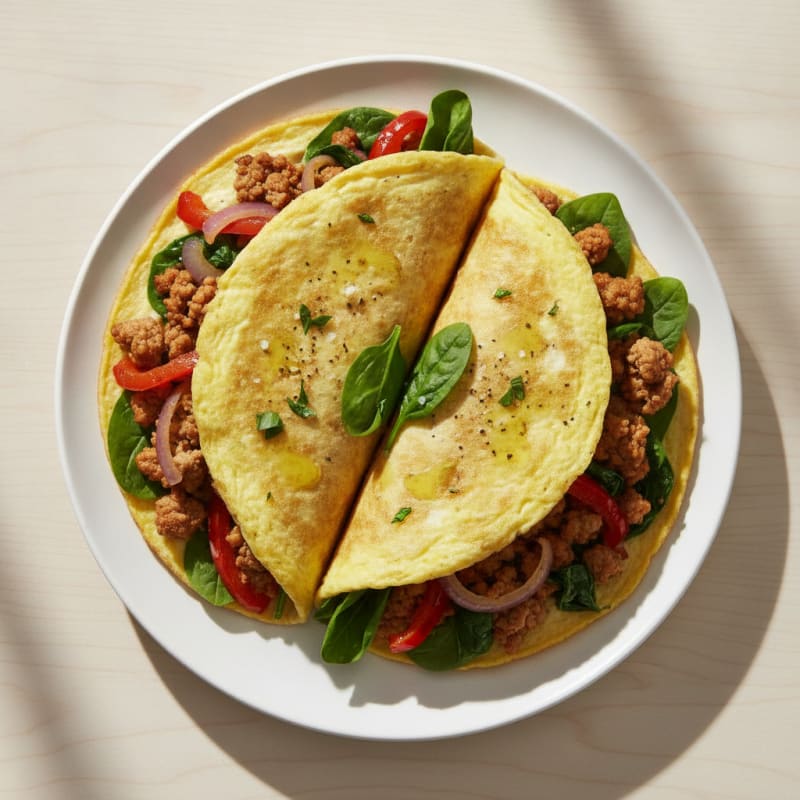 Loaded Egg and Veggie Wraps