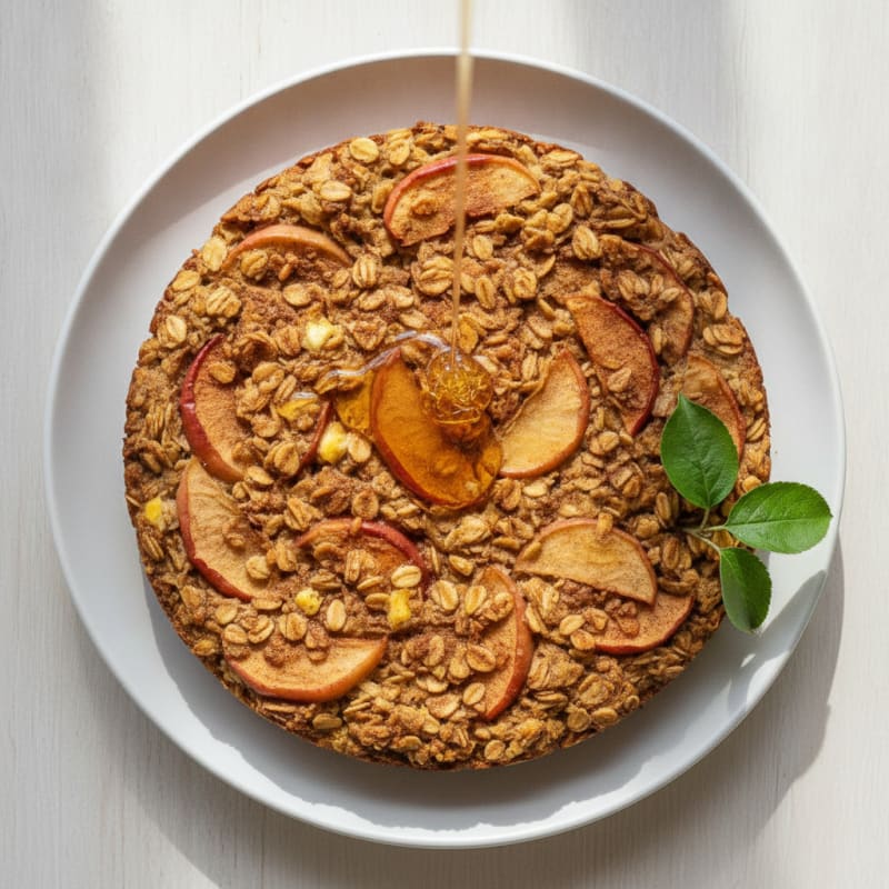 Baked Apple Cinnamon Oats with Honey