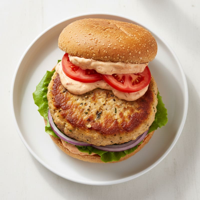 Turkey Burger with Sundried Tomato Aioli