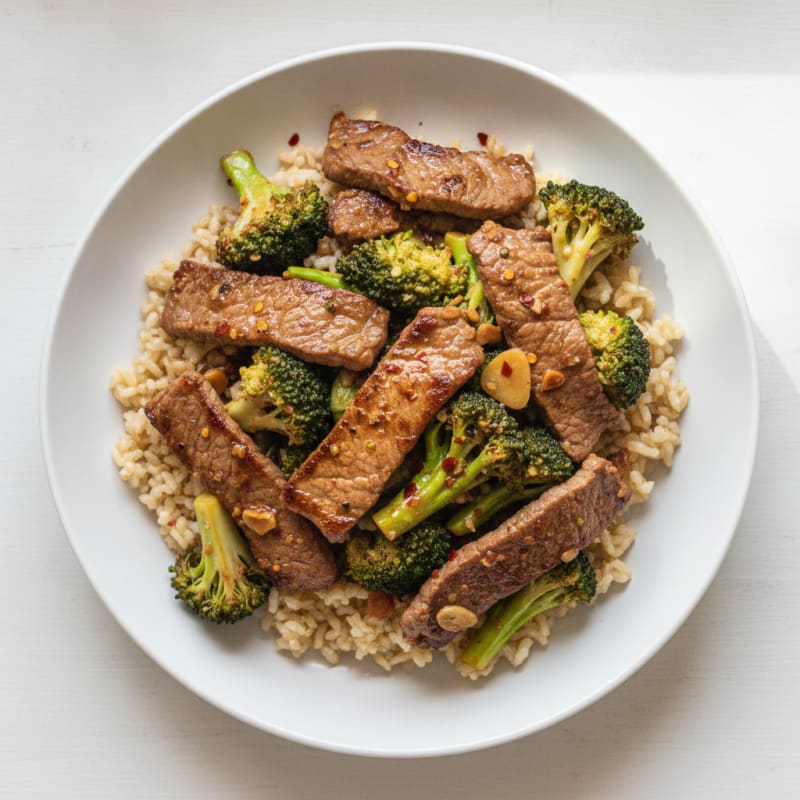 Ginger-Garlic Beef and Broccoli Stir-Fry
