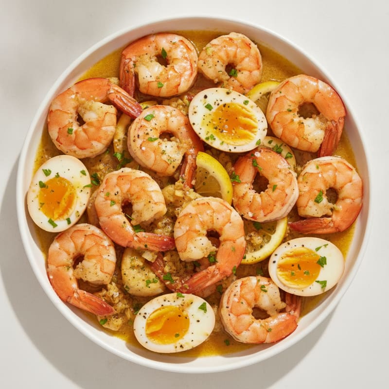 Classic Shrimp and Egg Boil