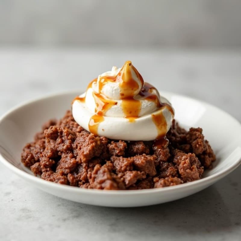 Creamy Chocolate Protein Baked Oats with Ricotta Swirl
