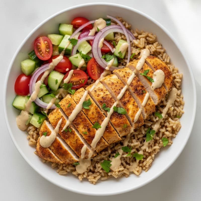 Chicken Shawarma Rice Bowl