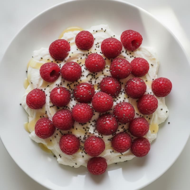 Greek Yogurt Protein Mousse with Berries