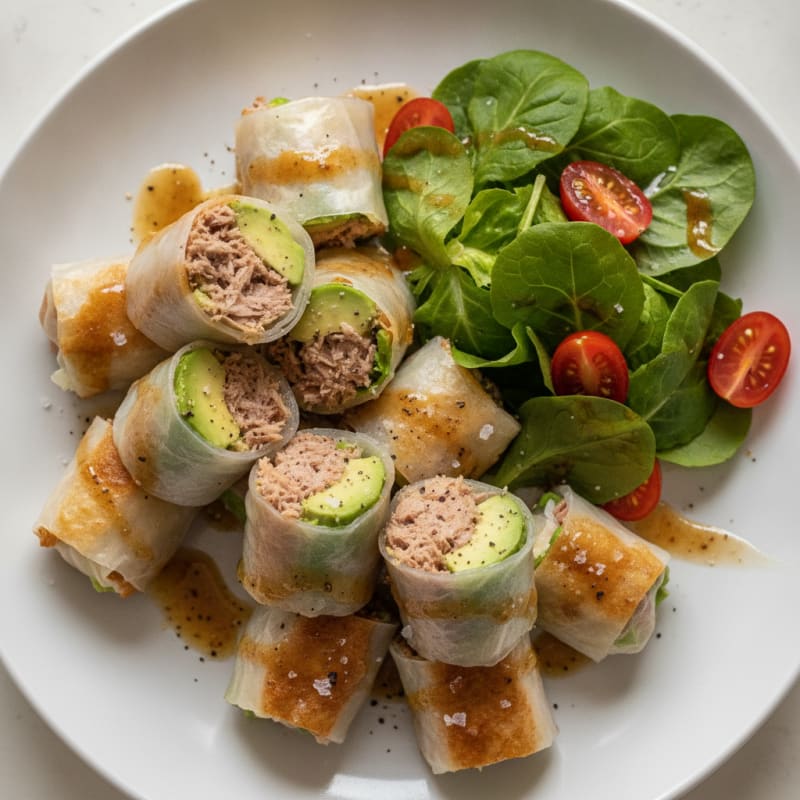 Atún Fresco con Ensalada de Aguacate