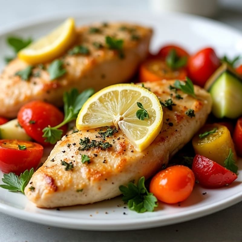Sheet Pan Lemon Herb Chicken with Roasted Vegetables