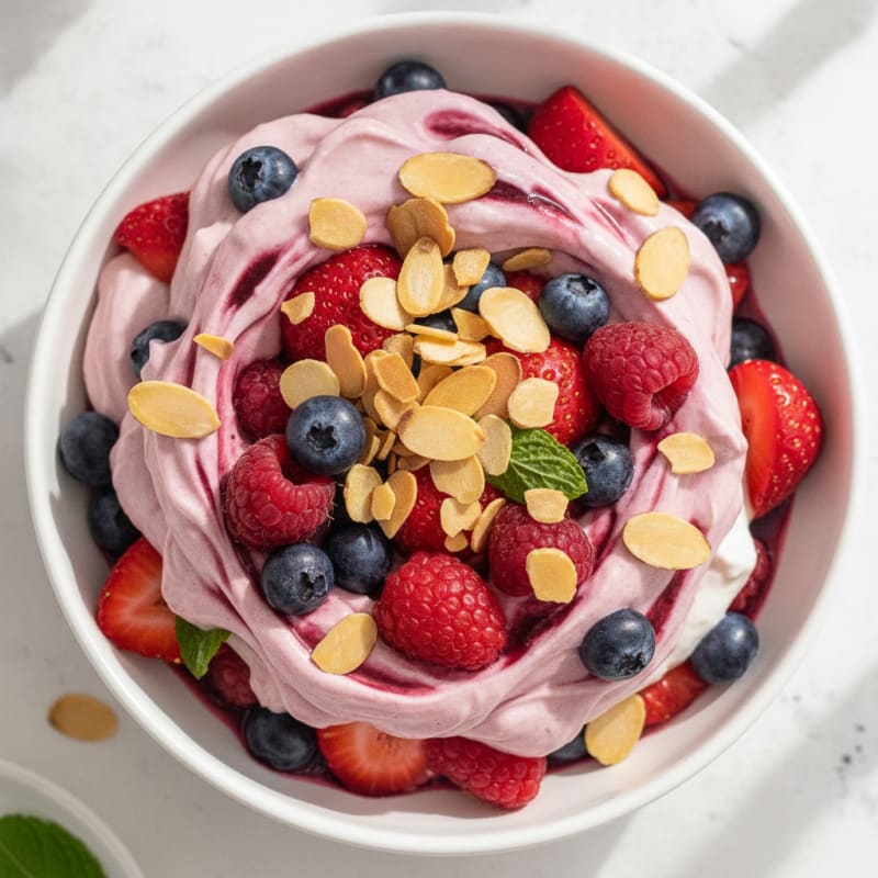 Creamy Greek Yogurt Protein Parfait with Mixed Berries