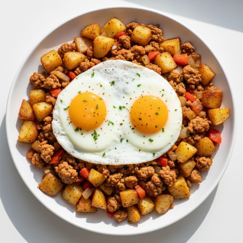 Crispy Potato and Sausage Breakfast Skillet