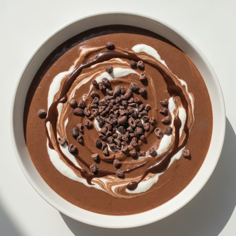 Silky Chocolate Protein Pudding with Greek Yogurt