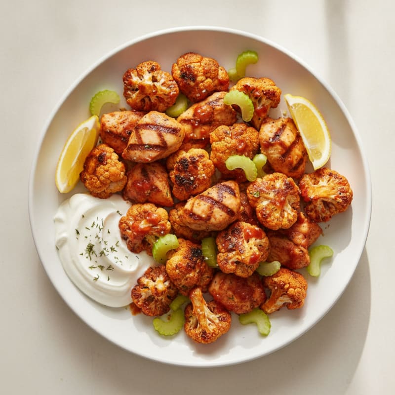 Buffalo Cauliflower Bites
