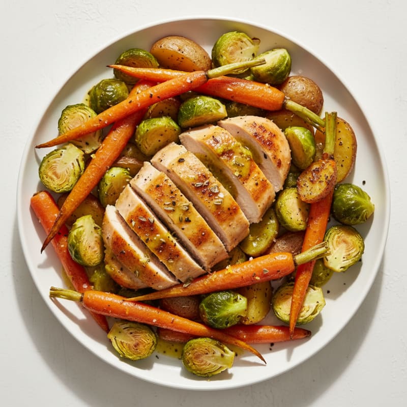 Lemon Herb Roasted Chicken and Veggies