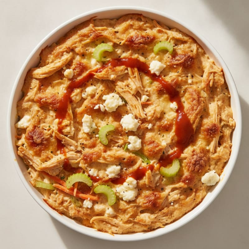 Clean Buffalo Chicken Dip