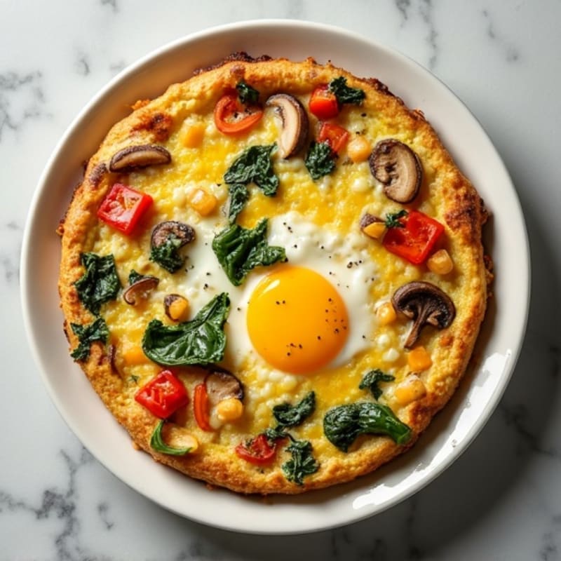 Fluffy Baked Egg and Vegetable Frittata