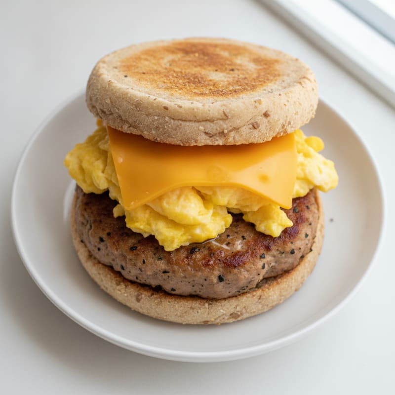Sausage Egg Cheese English Muffin