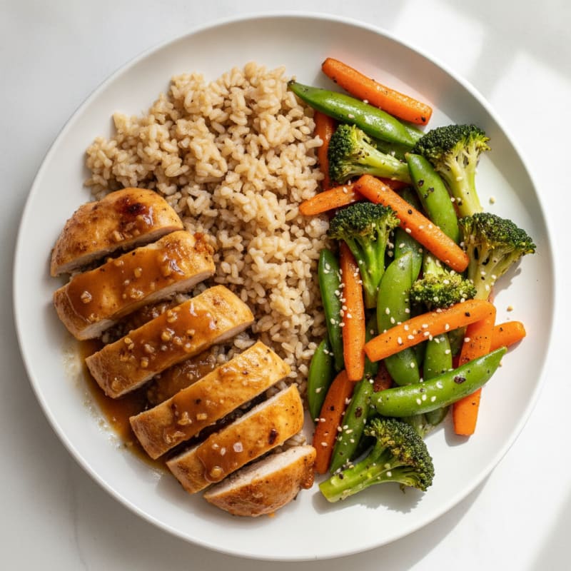 Teriyaki Chicken with Sesame Vegetables