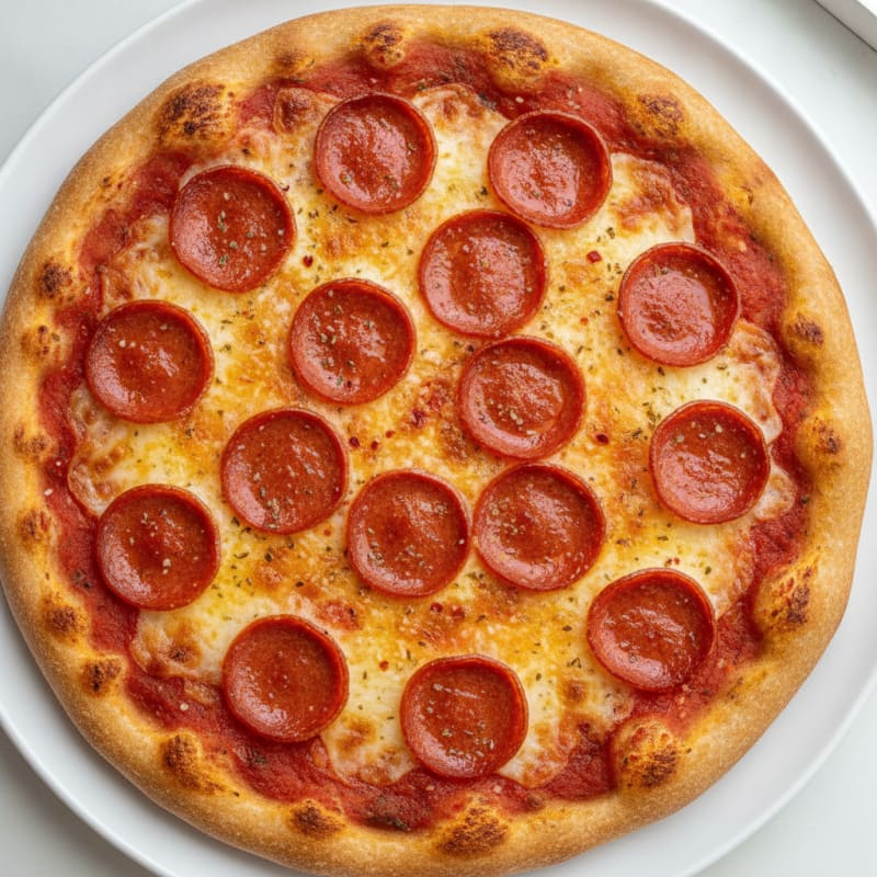 Classic Pepperoni Pizza with Mozzarella