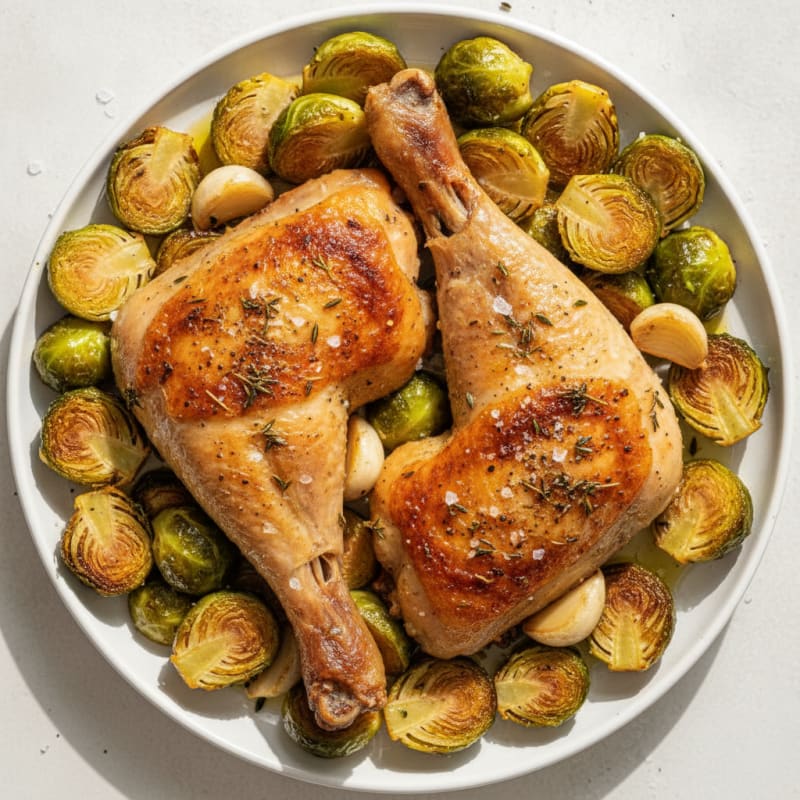 Roasted Chicken Leg Quarters with Herbs