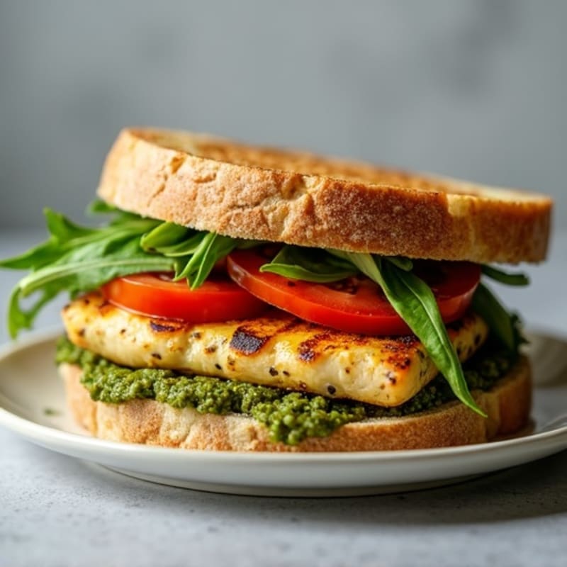 Herb-Pesto Grilled Chicken Sandwich