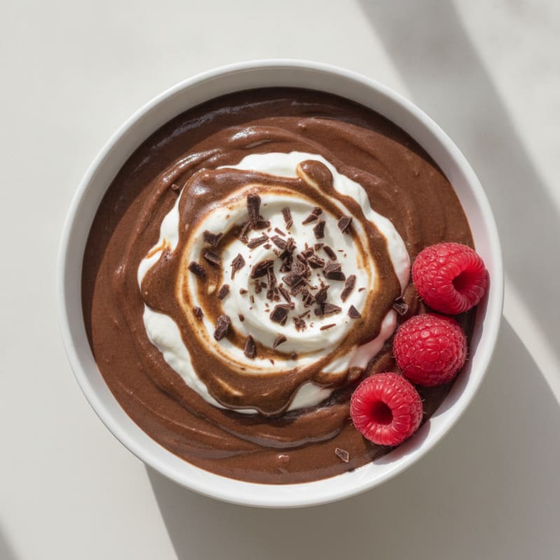 Creamy Chocolate Protein Pudding with Greek Yogurt