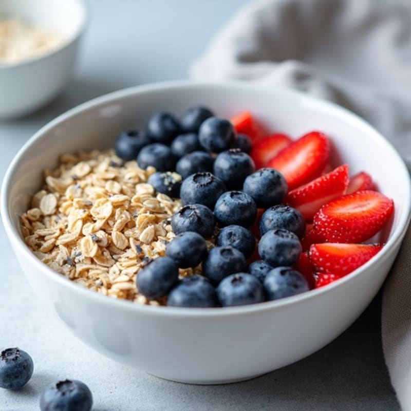 Protein-Packed Blueberry Oatmeal Bowl