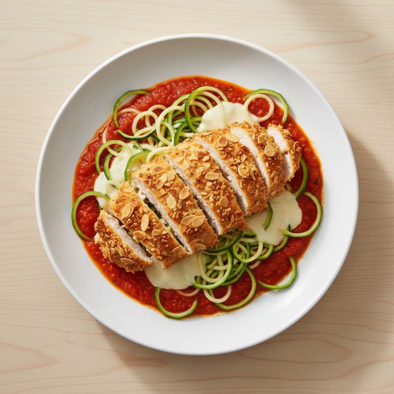 Crispy Baked Chicken Parmesan with Zesty Marinara