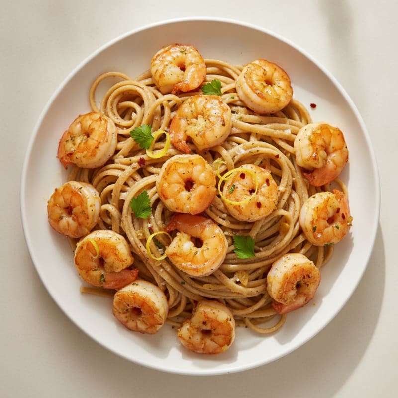 Garlic Butter Shrimp Scampi with Linguine