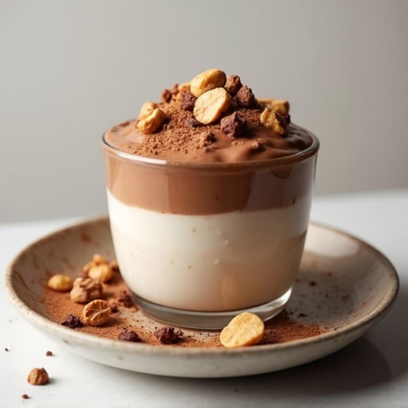 Creamy Peanut Butter Chocolate Protein Pudding