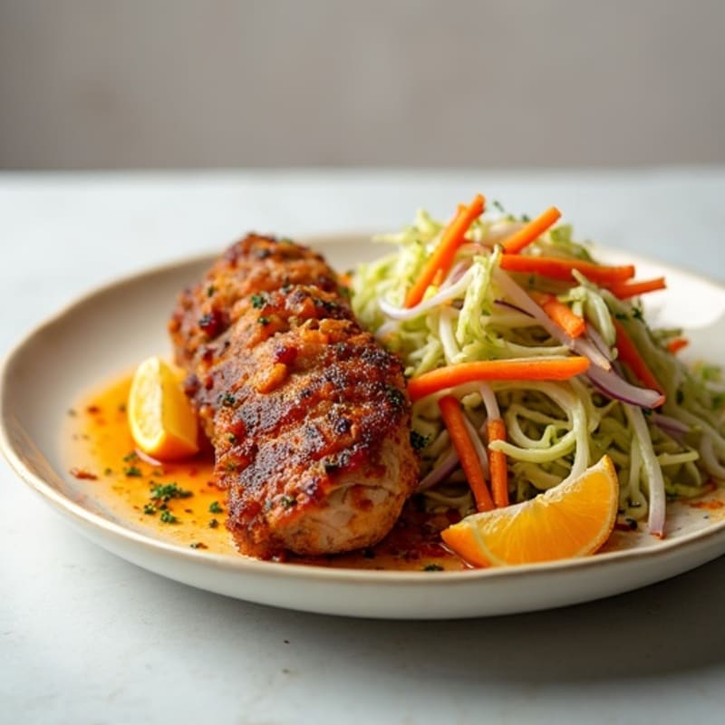 Citrus-Garlic Pulled Pork with Fresh Slaw