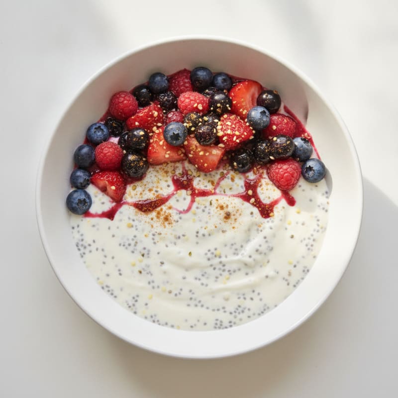 Berry Chia Seed Pudding