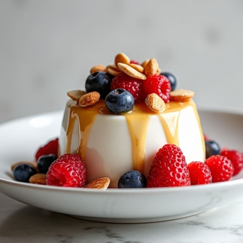 Greek Yogurt with Mixed Berries and Toasted Almonds