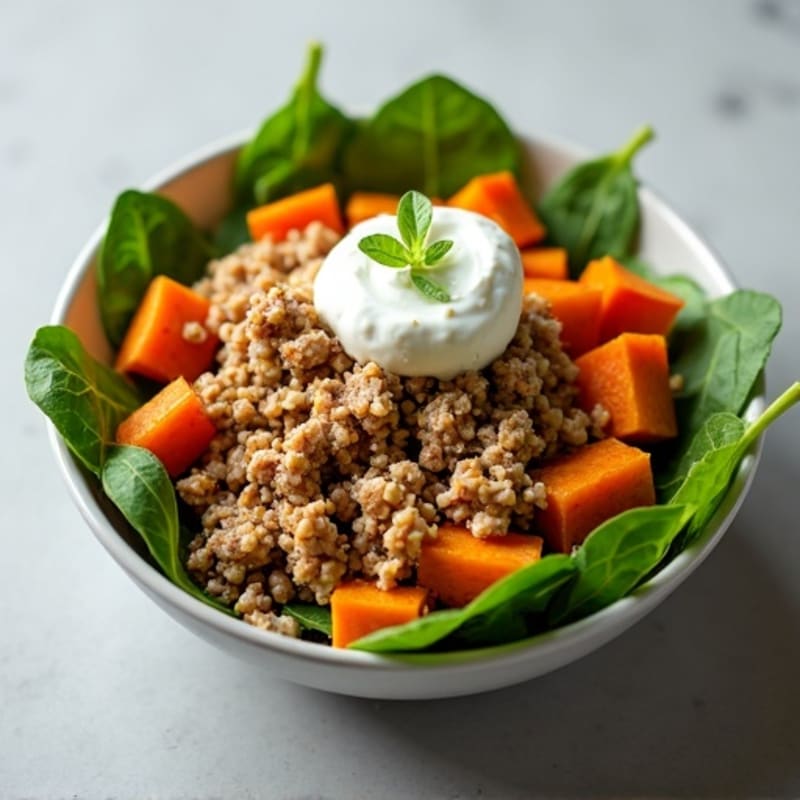 Ground Turkey and Sweet Potato Power Bowl