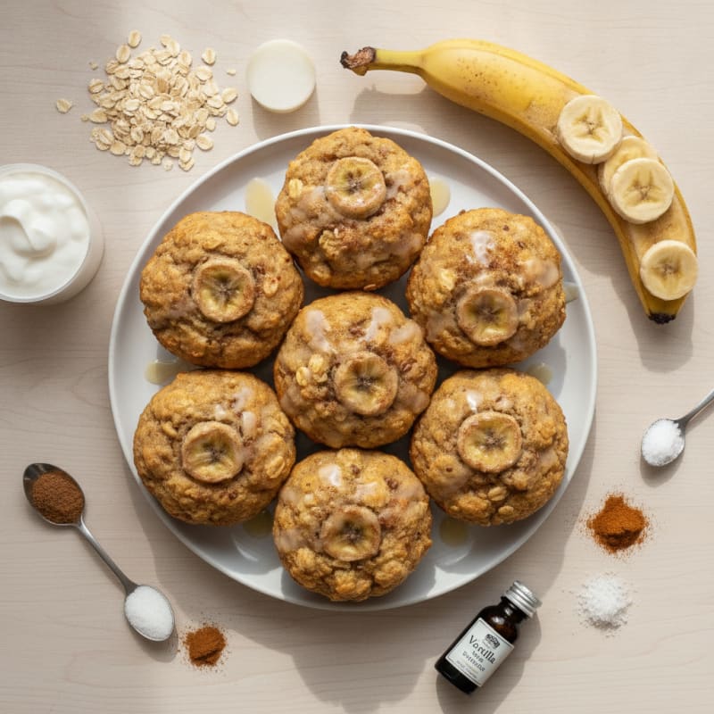 Banana Oat Lactation Muffins