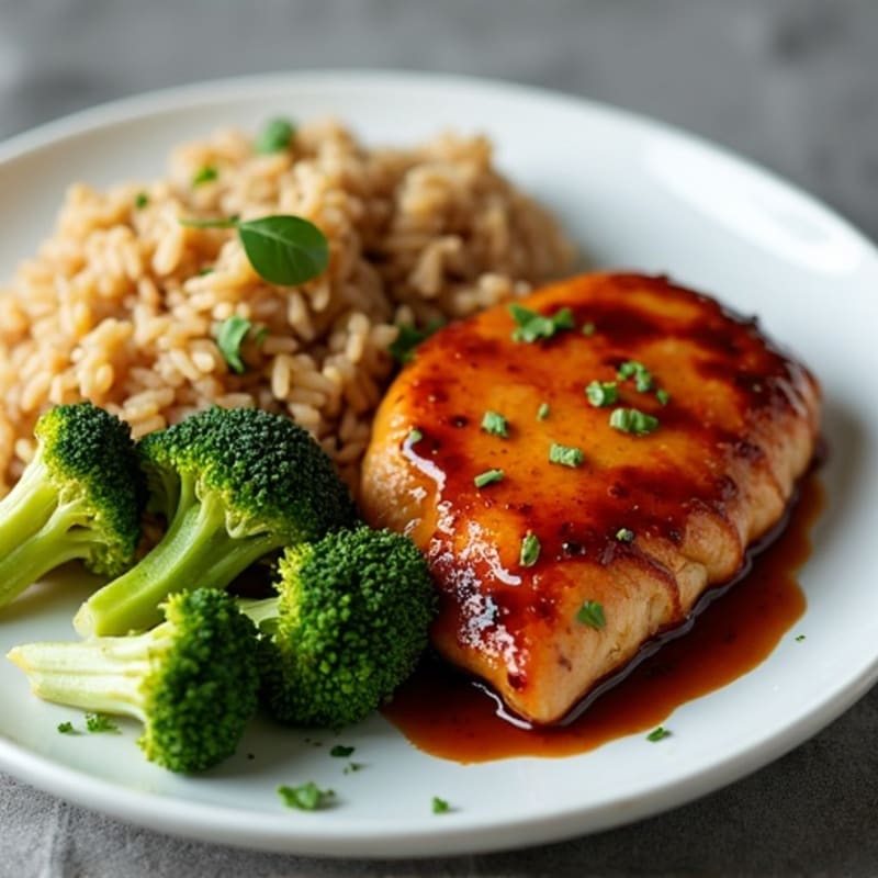 Sheet Pan Teriyaki Chicken and Crispy Broccoli