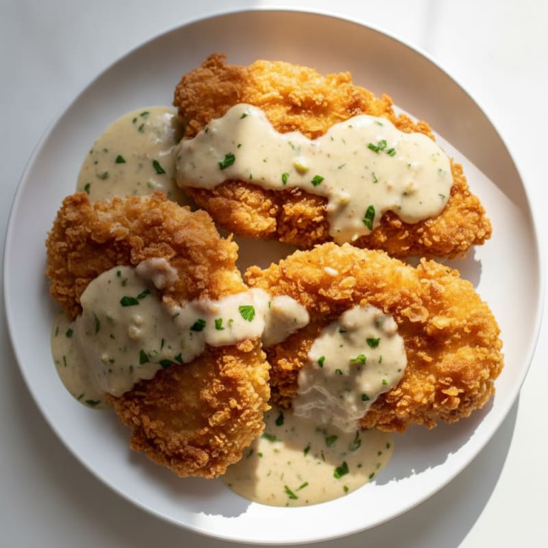 Buttermilk Fried Chicken with Creamy Gravy