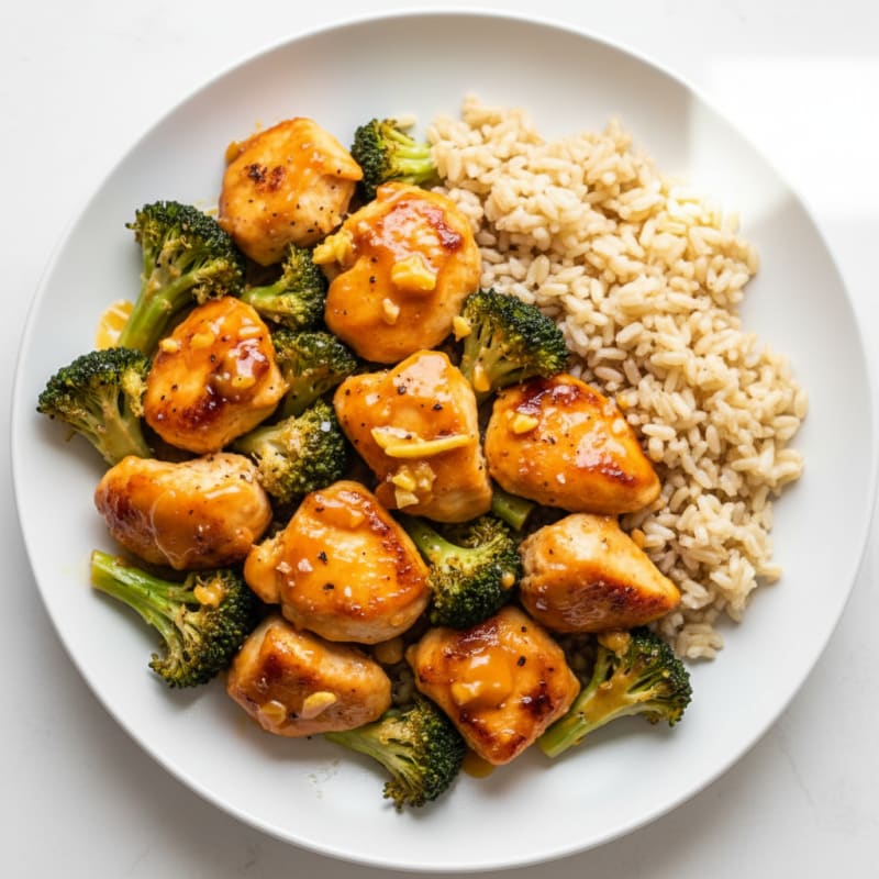 Baked Orange Chicken and Broccoli