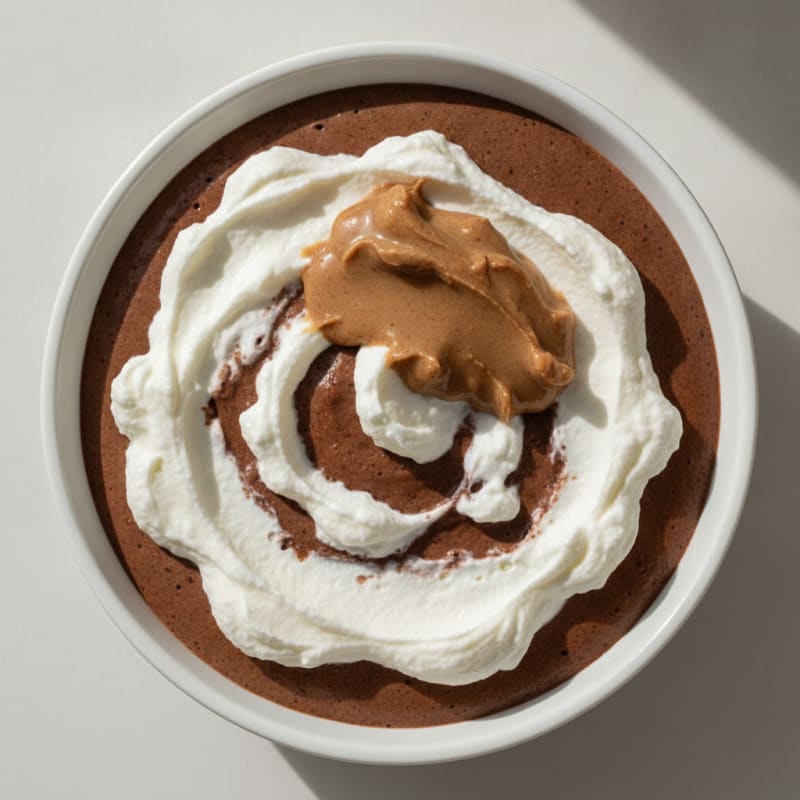Silky Chocolate Protein Pudding with Greek Yogurt