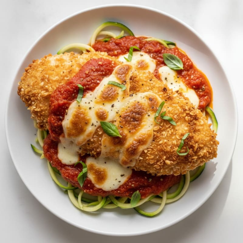 Crispy Chicken Parmesan with Marinara