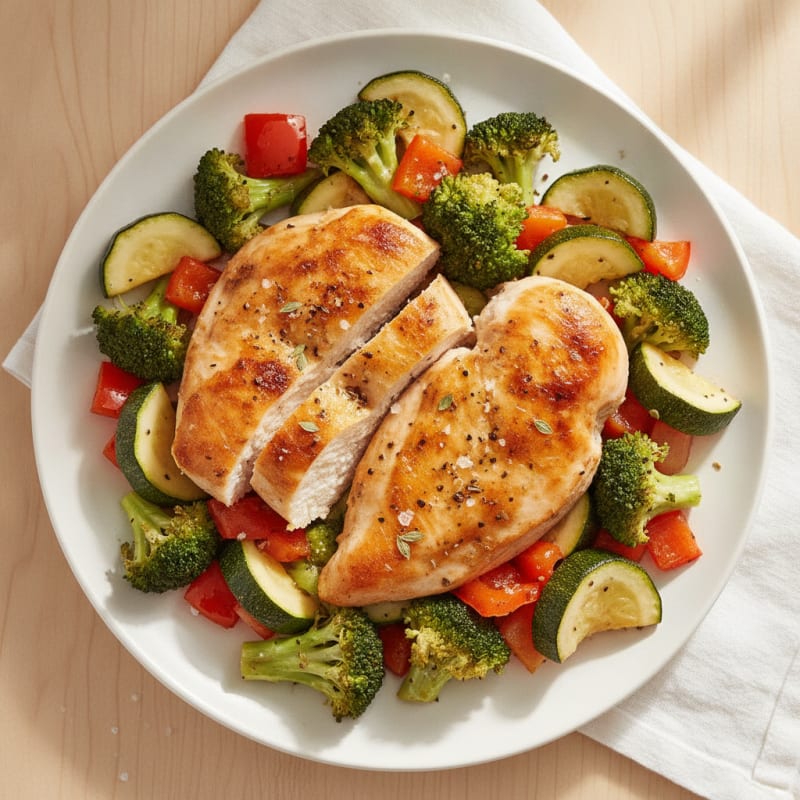 Sheet Pan Lemon Herb Chicken and Veggies