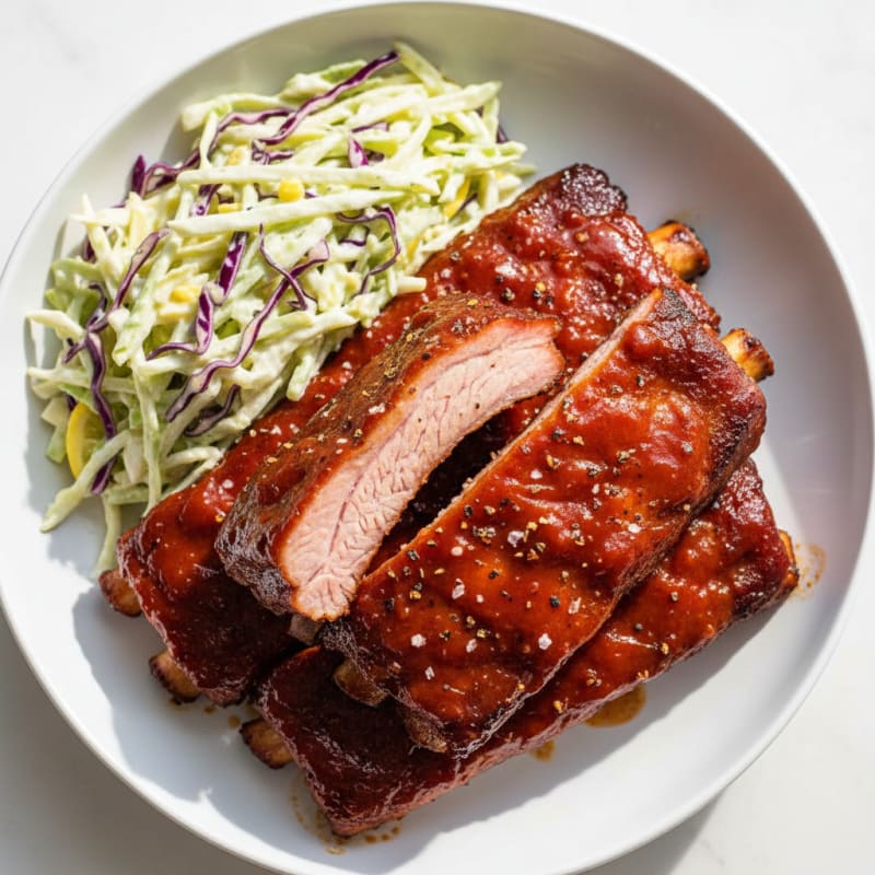 Smoked BBQ Ribs with Tangy Glaze