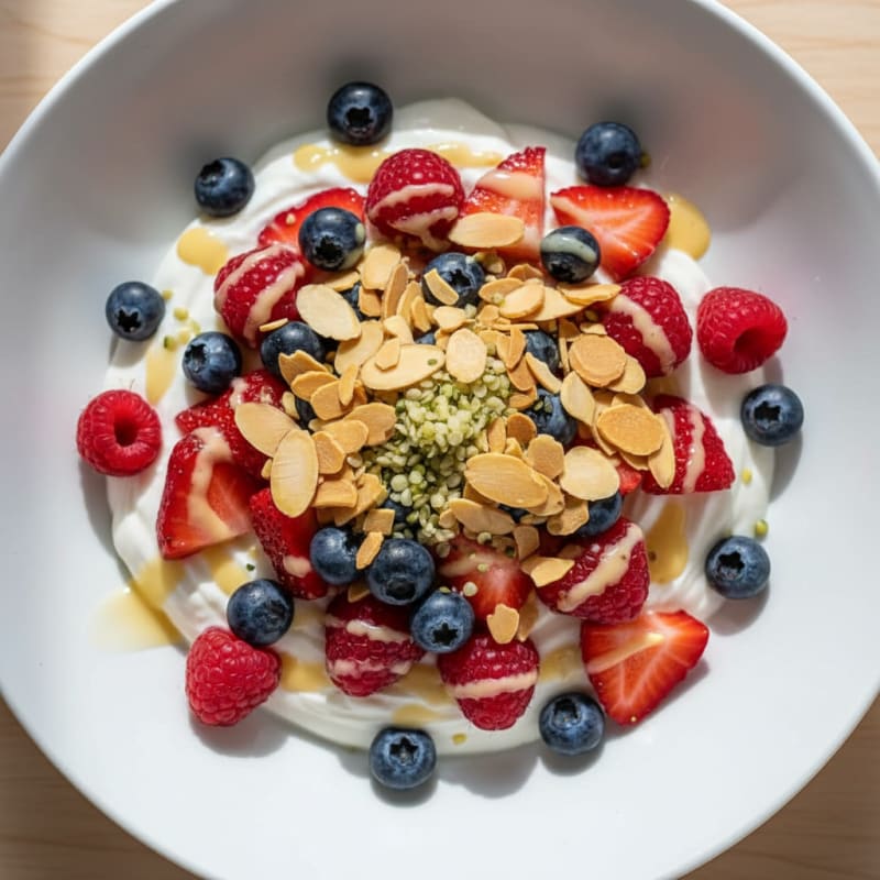 Creamy Greek Yogurt Protein Parfait with Mixed Berries