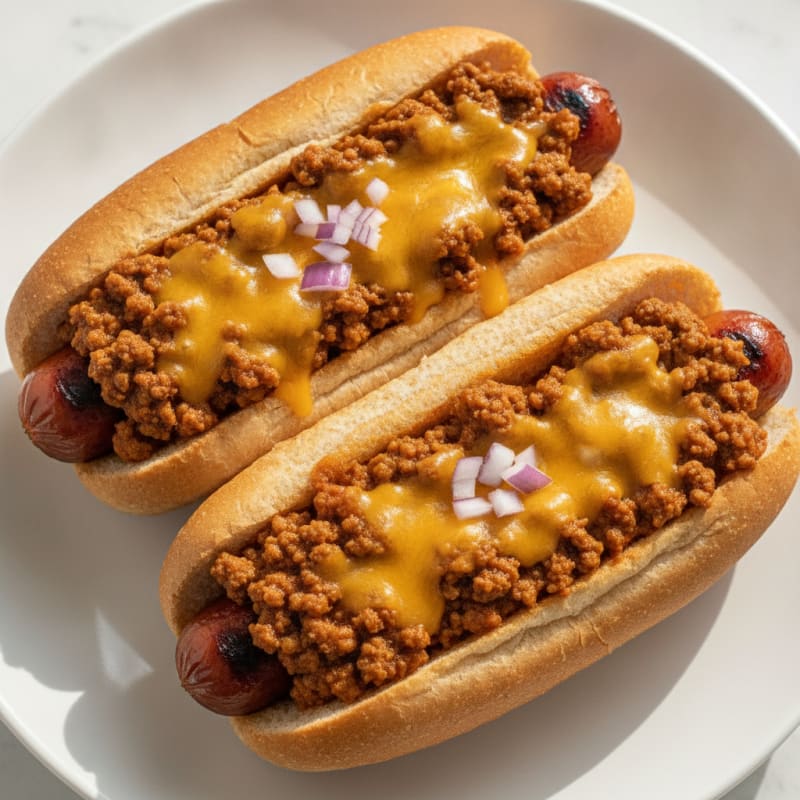 Classic Chili Cheese Hot Dogs
